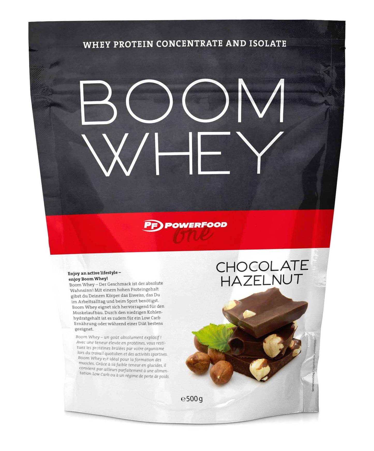 PowerFood One Boom Whey (500g)  Chocolate Hazelnut