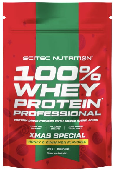Scitec Nutrition 100% Whey Protein Professional (500g Beutel) Honey & Cinnamon