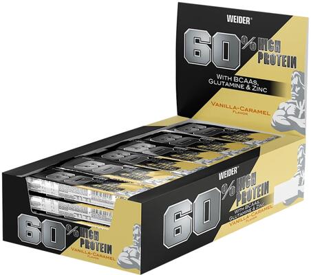 Joe Weider 60% Protein Bar. 24 x 45 g Riegel