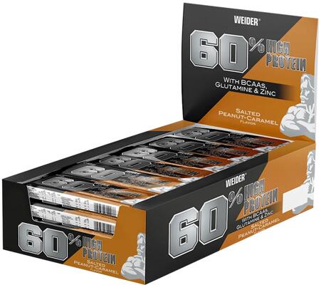 Joe Weider 60% Protein Bar. 24 x 45 g Riegel