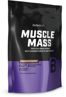 BioTech USA Muscle Mass. 1000 g Beutel