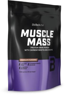 BioTech USA Muscle Mass. 1000 g Beutel