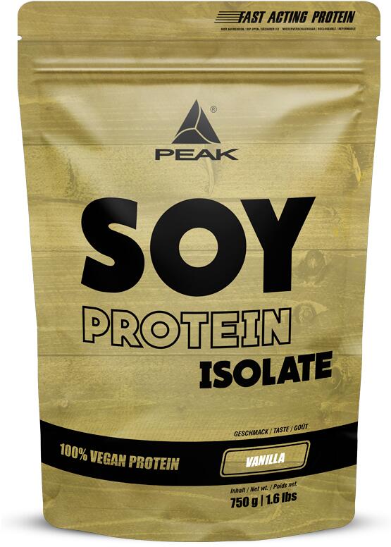 Peak Performance Soja Protein Isolat, 750 g Beutel, Vanilla