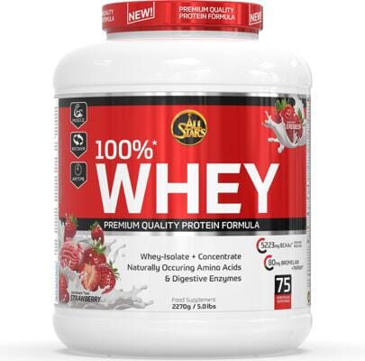 All Stars 100% Whey Protein. 2270 g Dose