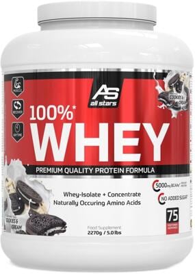 All Stars 100% Whey Protein. 2270 g Dose