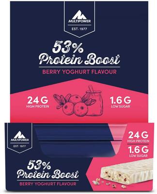 Multipower 53% Protein Boost Bar. 20 x 45 g Riegel