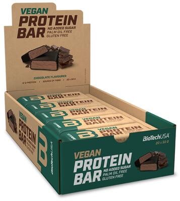 BioTech USA Vegan Protein Bar. 20 x 50 g Riegel