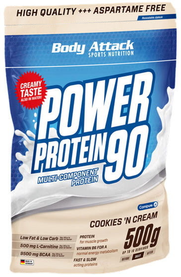 Body Attack New Power Protein 90 (500g Beutel) Butter Biscuit