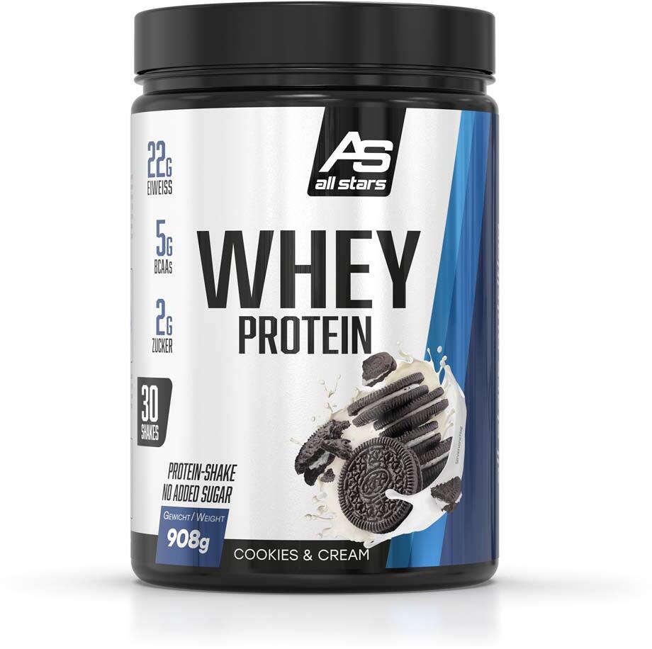 All Stars Whey Protein, 908 g Dose, Cookies & Cream