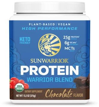 Sunwarrior Warrior Blend Protein, 375 g Dose, Chocolate