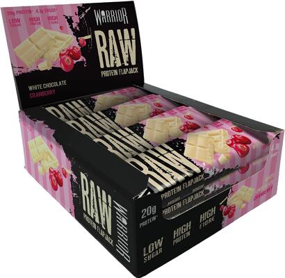 Warrior Raw Protein Flapjacks. 12 x 75g Riegel.