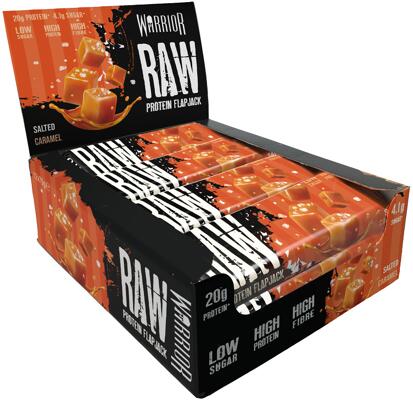 Warrior Raw Protein Flapjacks. 12 x 75g Riegel.