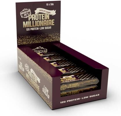 Mountain Joes Millionaire Protein Riegel . 10 x 50 g Riegel