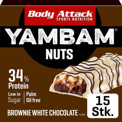 Body Attack Yambam Nuts. 15 x 55 g Riegel