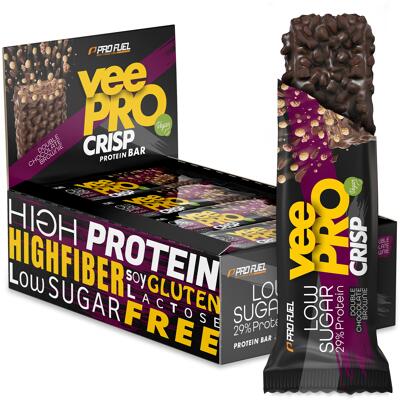 ProFuel veePRO Crisp veganer Proteinriegel. 12 x 70 g Riegel