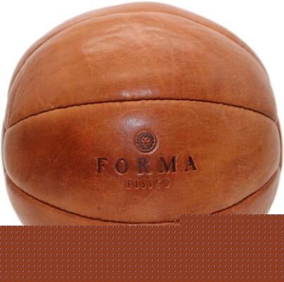 Forma Fisico Vintage Retro Medizinball aus Echtleder
