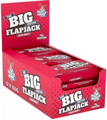 Muscle Moose Big Protein Flapjack. 12 x 100 g Riegel