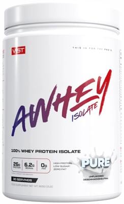VAST Sports AWhey - 100% Whey Protein Isolate, 900 g Dose