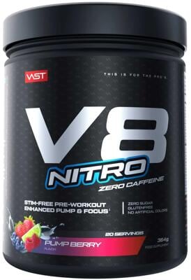 Vast V8 Nitro Zero Caffeine Pre Workout