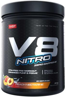 Vast V8 Nitro Zero Caffeine Pre Workout