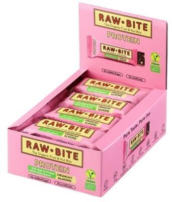 RAWBITE Protein Riegel. 12 x 45 g Riegel