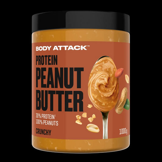 Body Attack Peanut Butter Natural (1000g Dose)  Crunchy