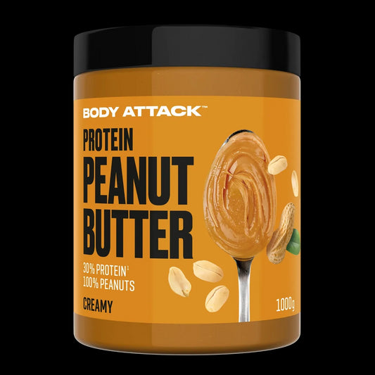 Body Attack Peanut Butter Natural (1000g Dose)  Creamy