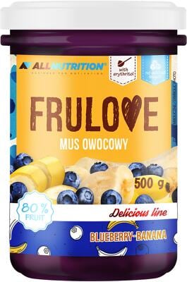 Allnutrition Frulove Mus Owocowy Fruchtmus. 500 g Glas