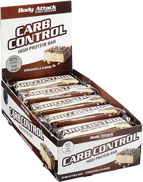 Body Attack Carb Control (15x100g Riegel) Stracciatella