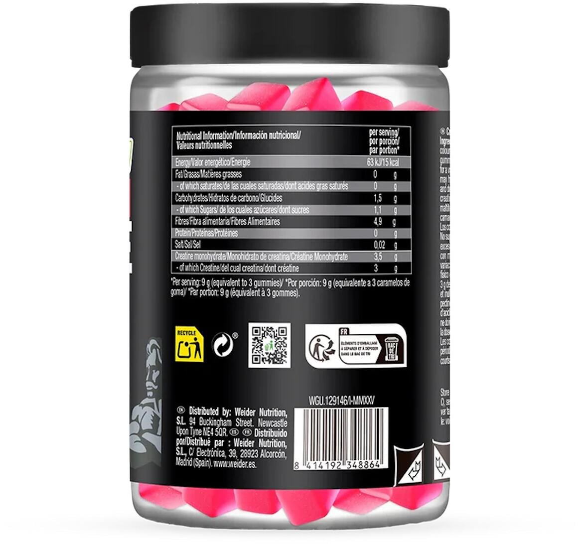 Weider Premium Creatine Gummies, 60 Gummies, Cherry Pop