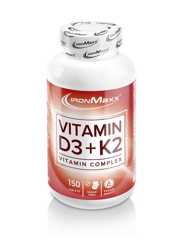 IronMaxx Vitamin D3 + K2 (150 Tabs) Neutral