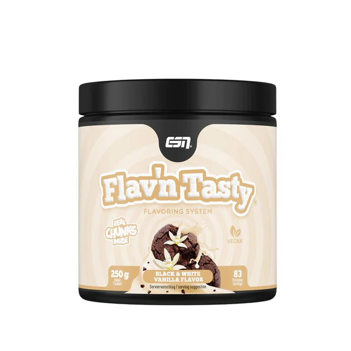 ESN Flavn Tasty (250G Dose) Black & White Vanilla