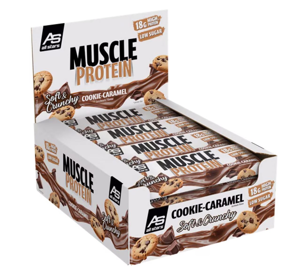 AllStars Muscle Protein Bar (12 x 65g)  Cookie-Caramel