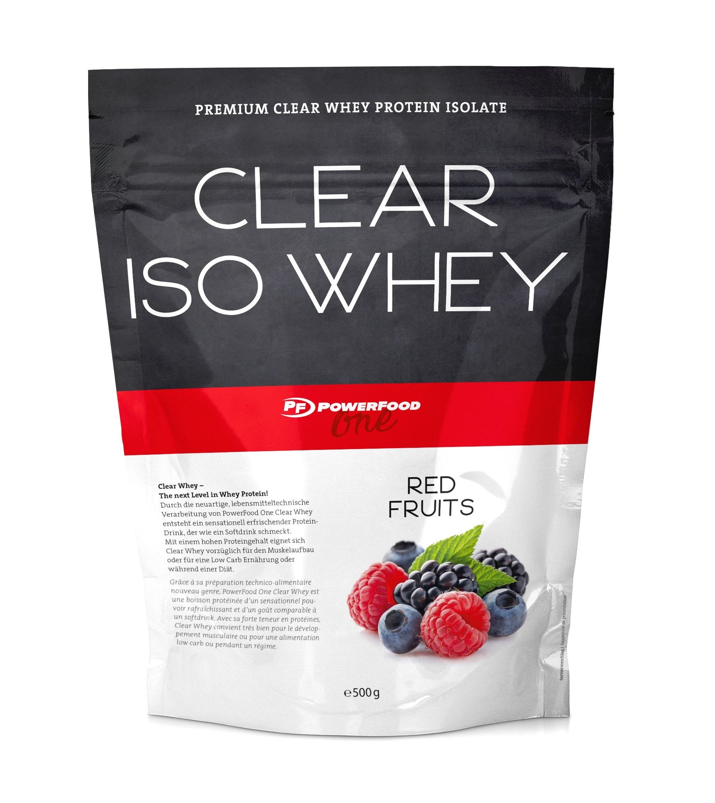 PowerFood One Clear Iso Whey (500G Beutel)  Peach Passion Fruit