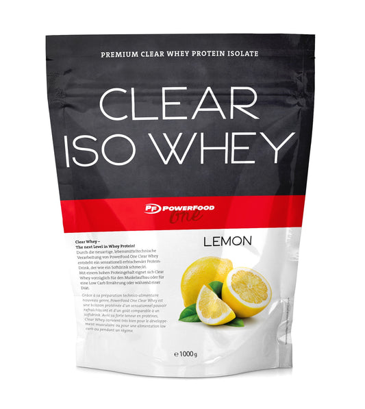 PowerFood One Clear Iso Whey (1000G Beutel) Lemon