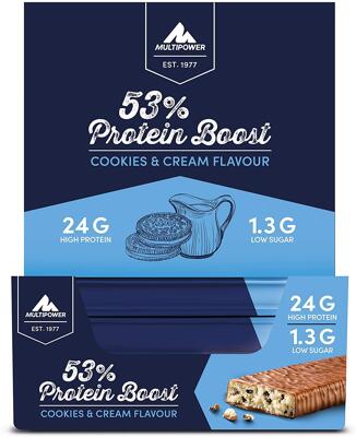 Multipower 53% Protein Boost Bar. 20 x 45 g Riegel