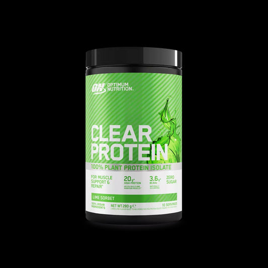 Optimum Nutrition Clear Protein 100% Plant Protein Isolate (280g Dose) Lime Sorbet