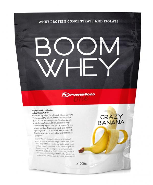 PowerFood One Boom Whey (1000g)  Crazy Banana