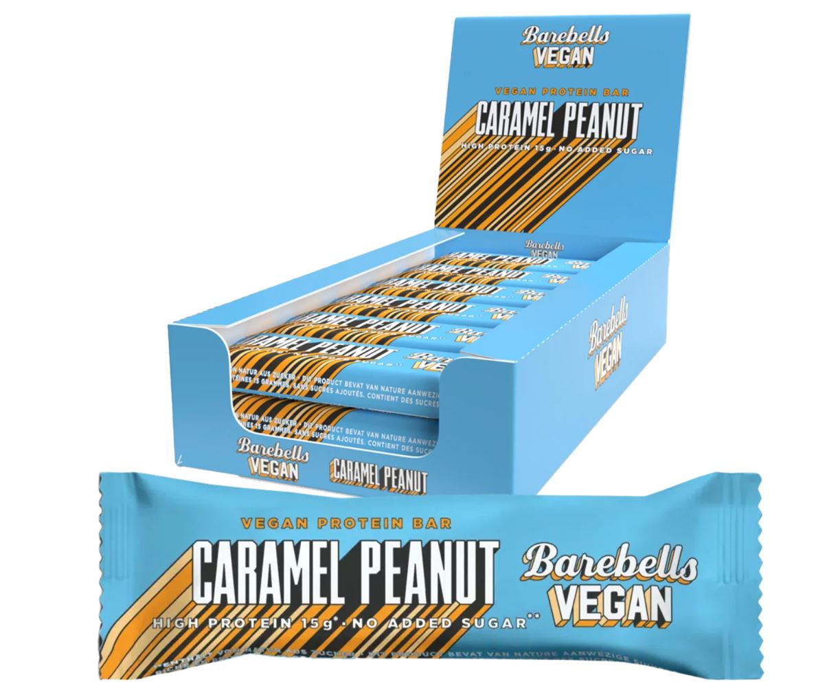 Barebells Vegan Protein Bar (12 x 55g)  Caramel Peanut