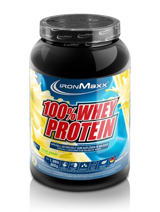 Ironmaxx 100% Whey Protein (900g Dose) Lemon-Yoghurt