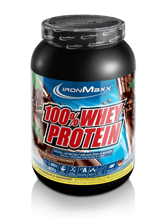 Ironmaxx 100% Whey Protein (900g Dose) Dark Equador Chocolate