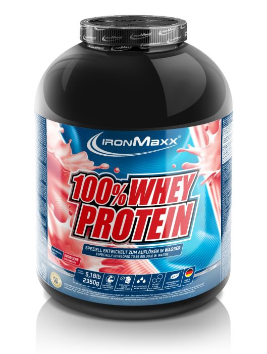 Ironmaxx 100% Whey Protein (2350g Dose) Erdbeer