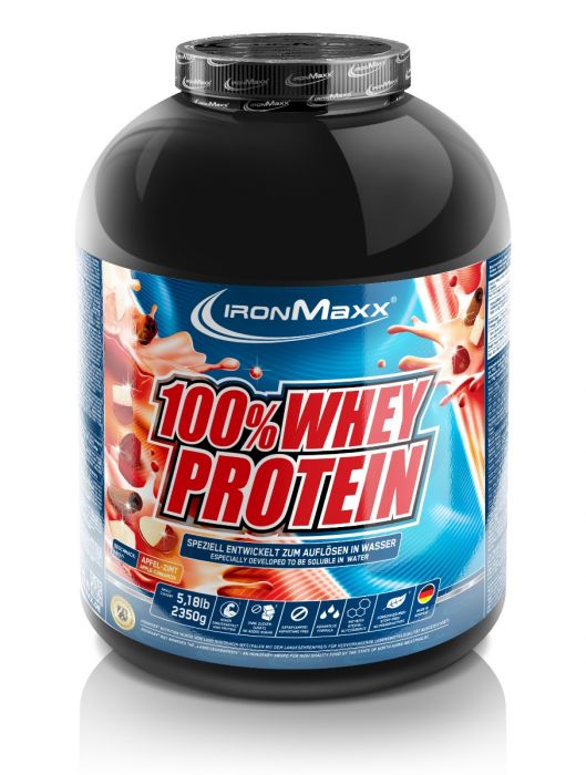 Ironmaxx 100% Whey Protein (2350g Dose) Apfel-Zimt