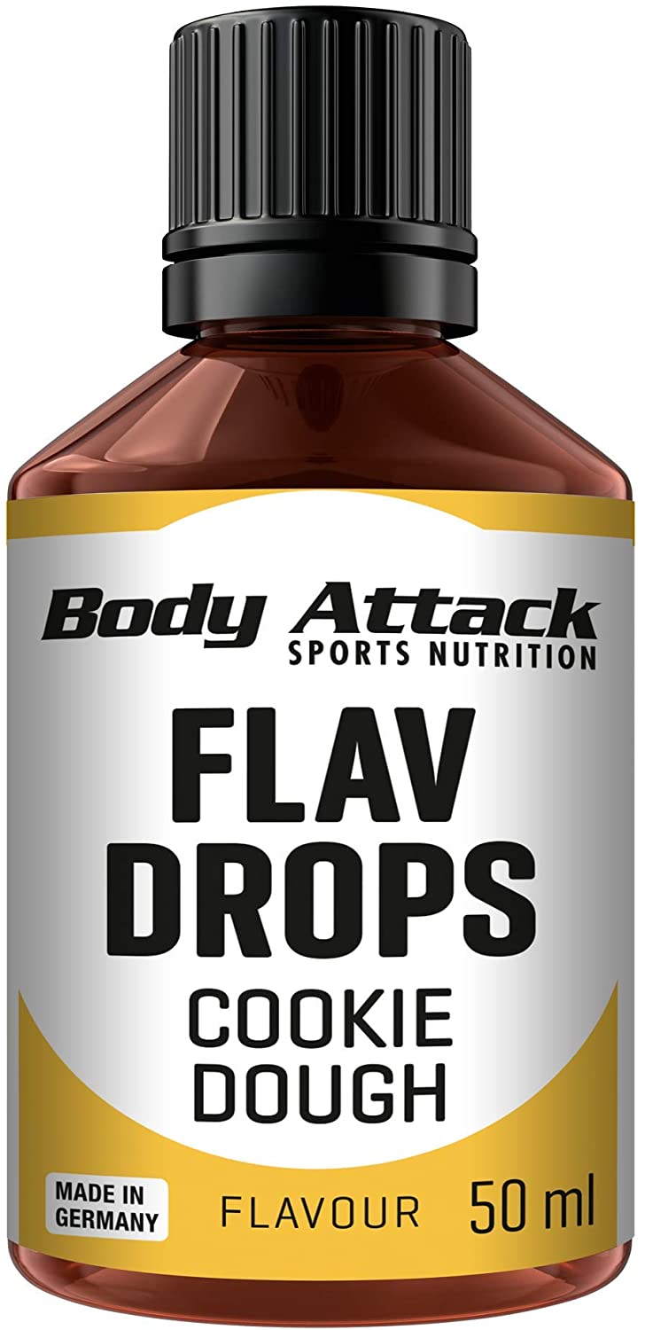 Body Attack Flav Drops (50ml)  Cookie Dough
