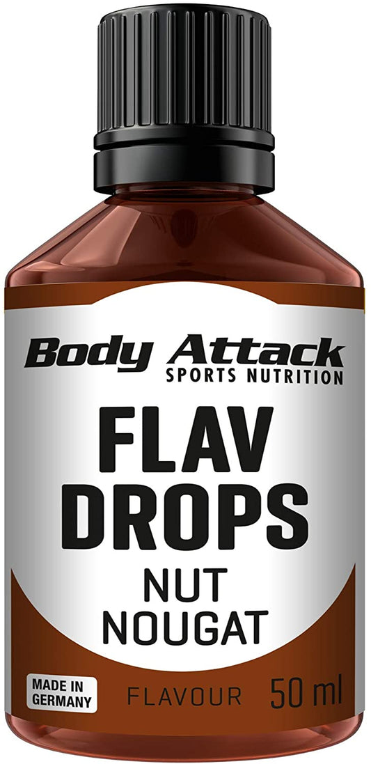 Body Attack Flav Drops (50ml)  Nut Nougat