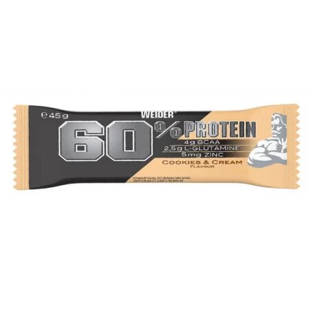 Weider 60% Protein Bar (45g)  Cookies and Cream