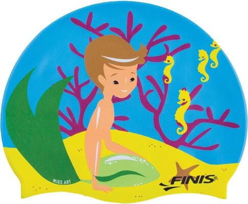 Finis Mermaid Silikon Badekappen für Kinder