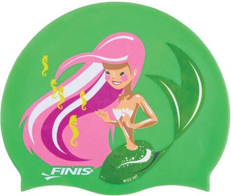 Finis Mermaid Silikon Badekappen für Kinder