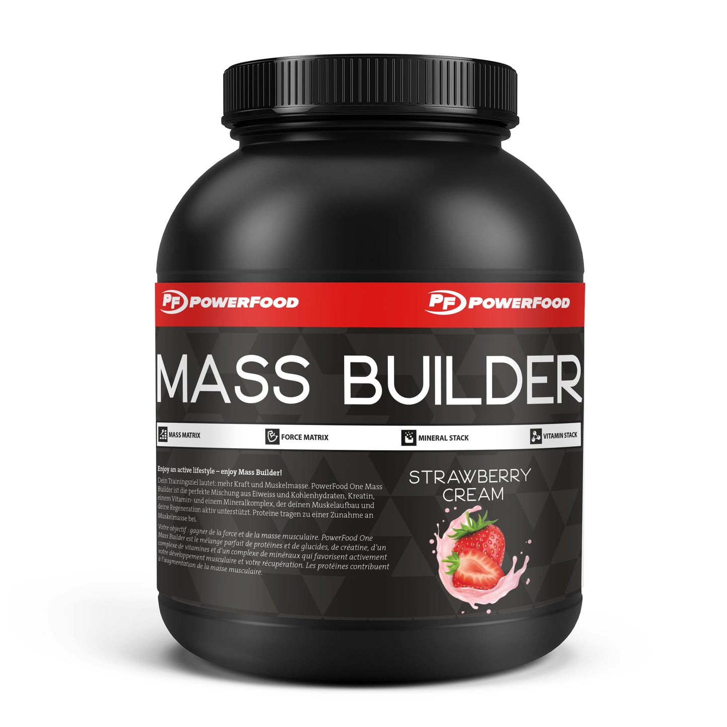 PowerFood Mass Builder (2500G Dose)  Strawberry Cream