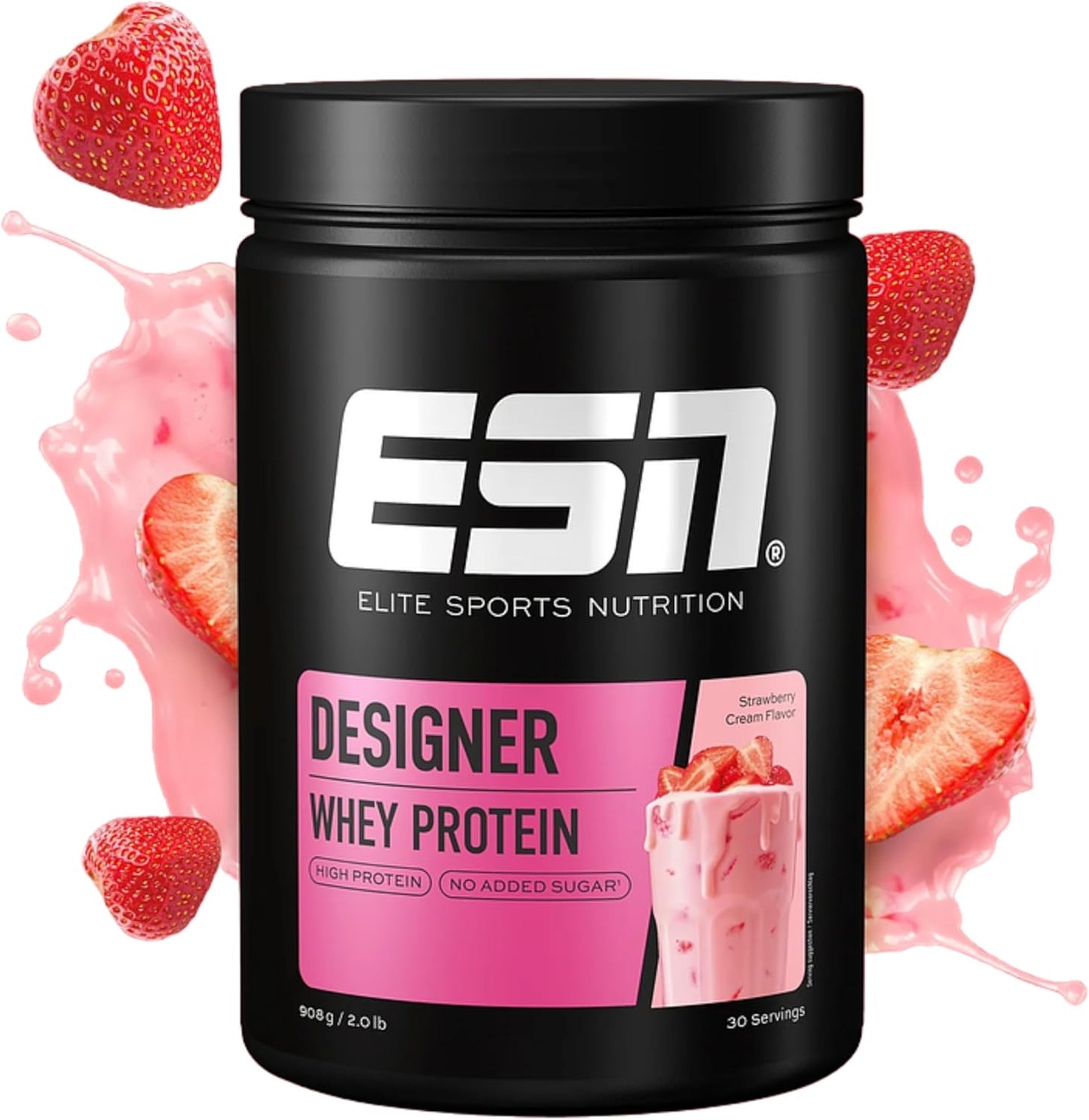 ESN Designer Whey Protein (908G Dose) Strawberry Cream